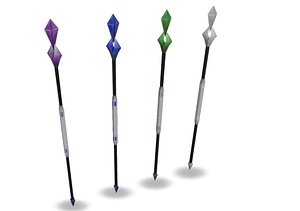 Mage-Wizard Staff No. 2 3D model