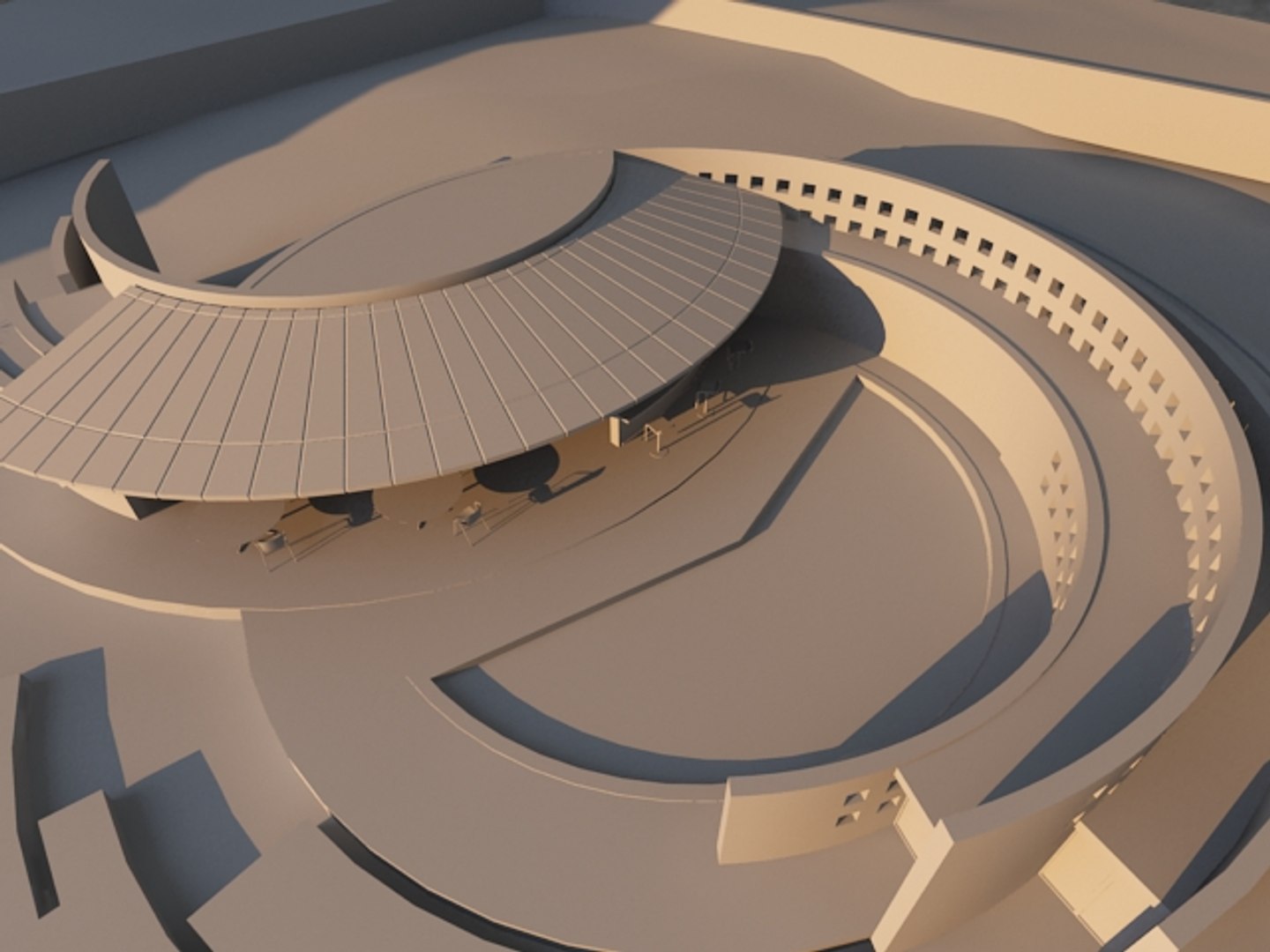 c4d modern house