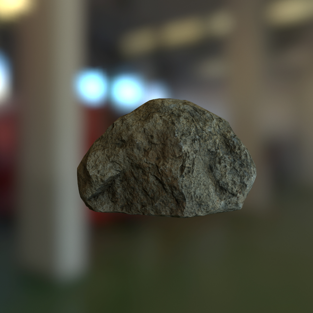 rock unity3d 3d model