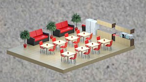 office kitchen model