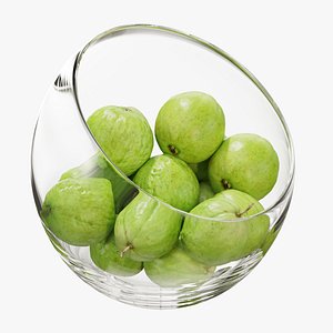 3D model Large Slant Fruit Bowl Guava