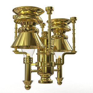 3d kerosene ceiling lamp railroad