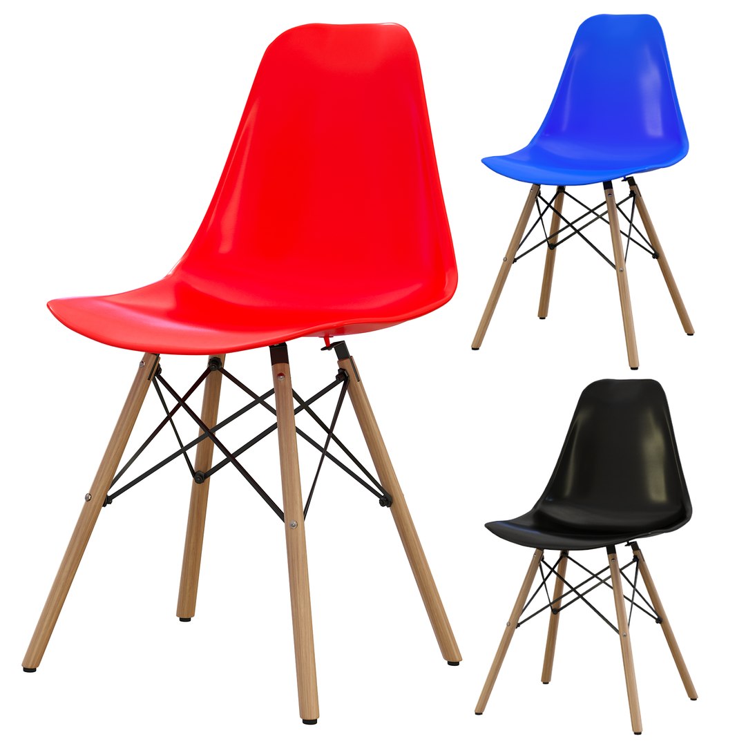 Eames Dining Chair Nordica Dsw 3D model TurboSquid 2110084