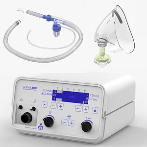 3D Respiratory Therapy Equipment Overview Collection model