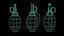 Game Ready F1 Grenade VR  AR  low-poly 3d model