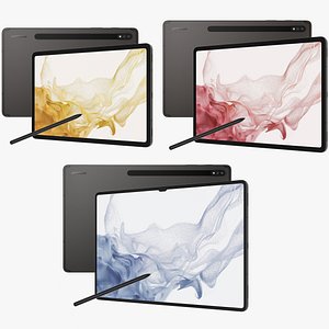 Samsung Galaxy Tab S8 and Tab S8 Plus and Tab S8 Ultra 3D
