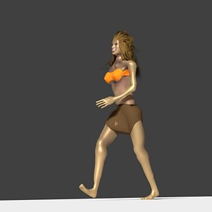 girl woman 3d blend