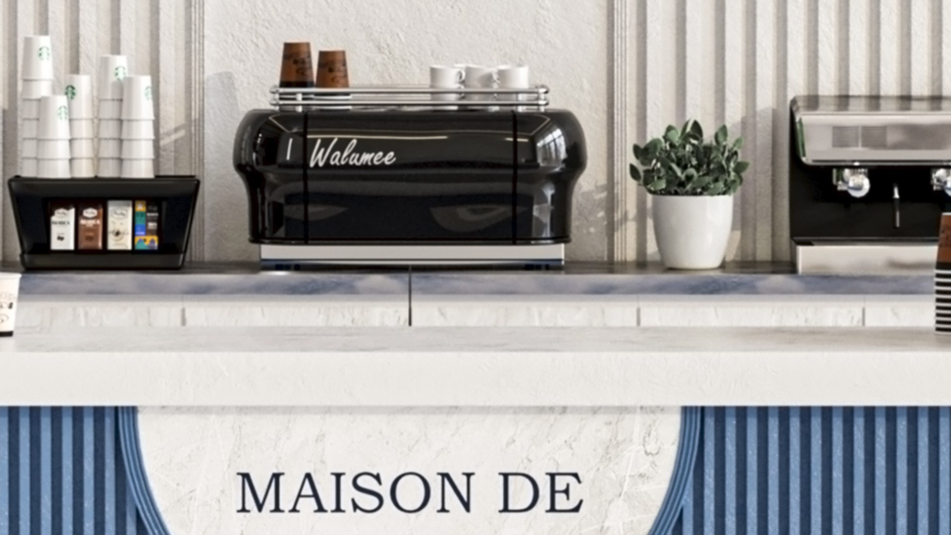 3D model Coffee point in classic style with coffee machine - TurboSquid ...