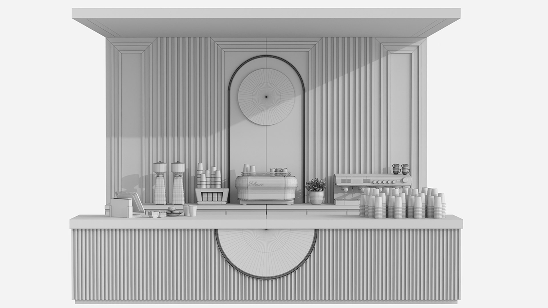 3D model Coffee point in classic style with coffee machine - TurboSquid ...