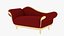 Victorian Sofa Red