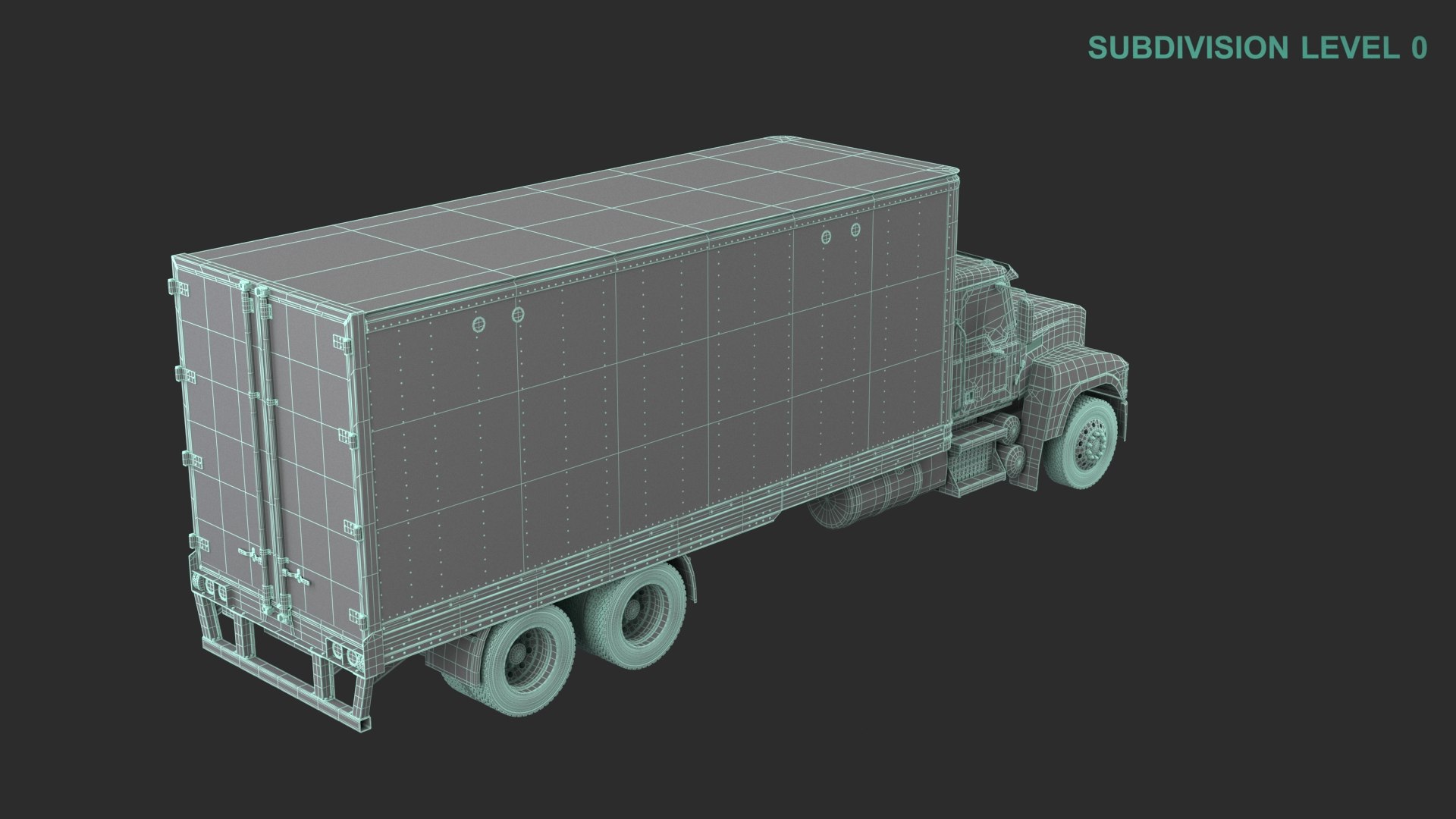 3D model Box Truck https://p.turbosquid.com/ts-thumb/rY/b94lNJ/r9/wireframe_0009/jpg/1731913450/1920x1080/fit_q87/ec99ea091ecdbbf067dc894b7eb54791df18e5d8/wireframe_0009.jpg