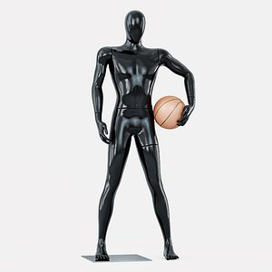faceless mannequin basketball model