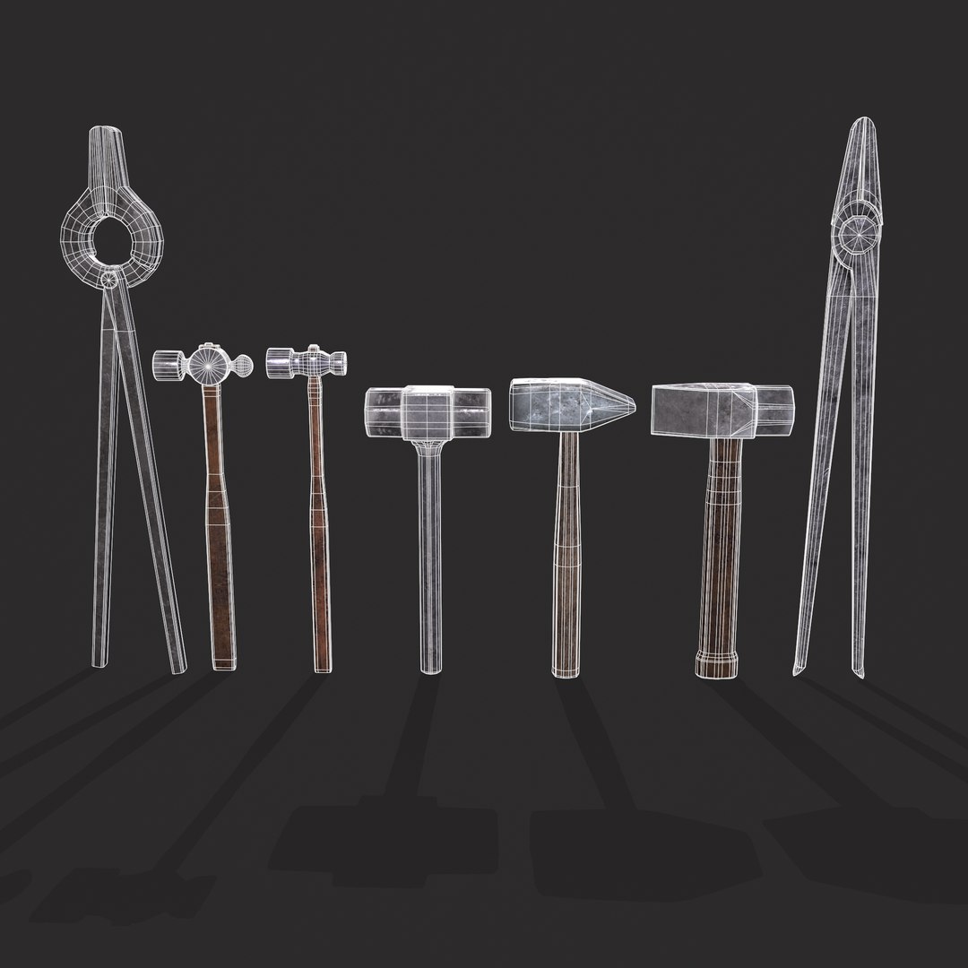 3D Blacksmith Tool Set https://p.turbosquid.com/ts-thumb/rY/jlo754/Id/54/png/1642549311/1920x1080/fit_q87/f4c8fba8f837403ba27ec1af49db11496d7dfba9/54.jpg
