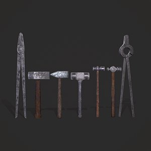 3D Blacksmith Tool Set
