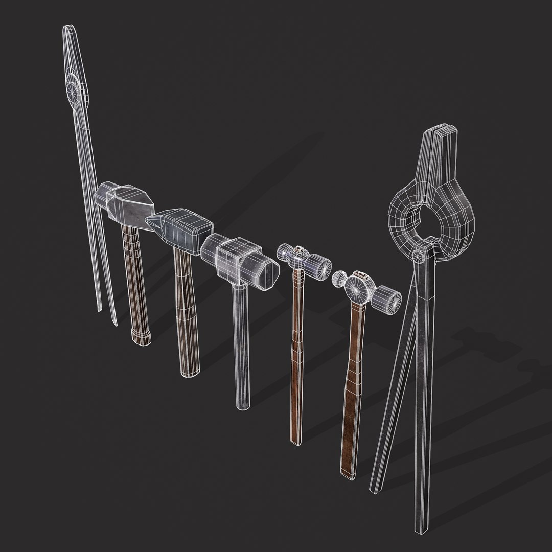 3D Blacksmith Tool Set https://p.turbosquid.com/ts-thumb/rY/jlo754/vX/4/png/1642549313/1920x1080/fit_q87/1e55735c22545a92c3214c2a0dc88b7d7d987e75/4.jpg