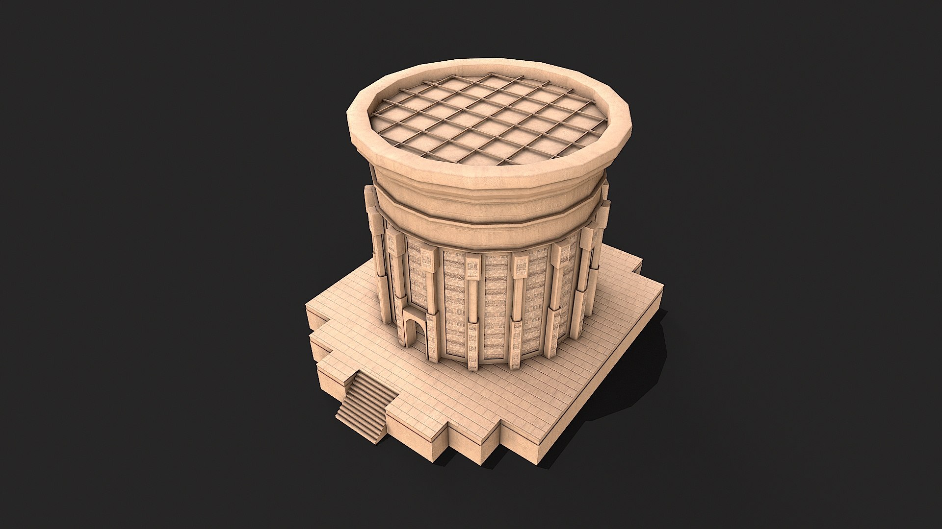 Egypt Desert Clay Utility Buildings Houses Pyramids Collection 3D ...