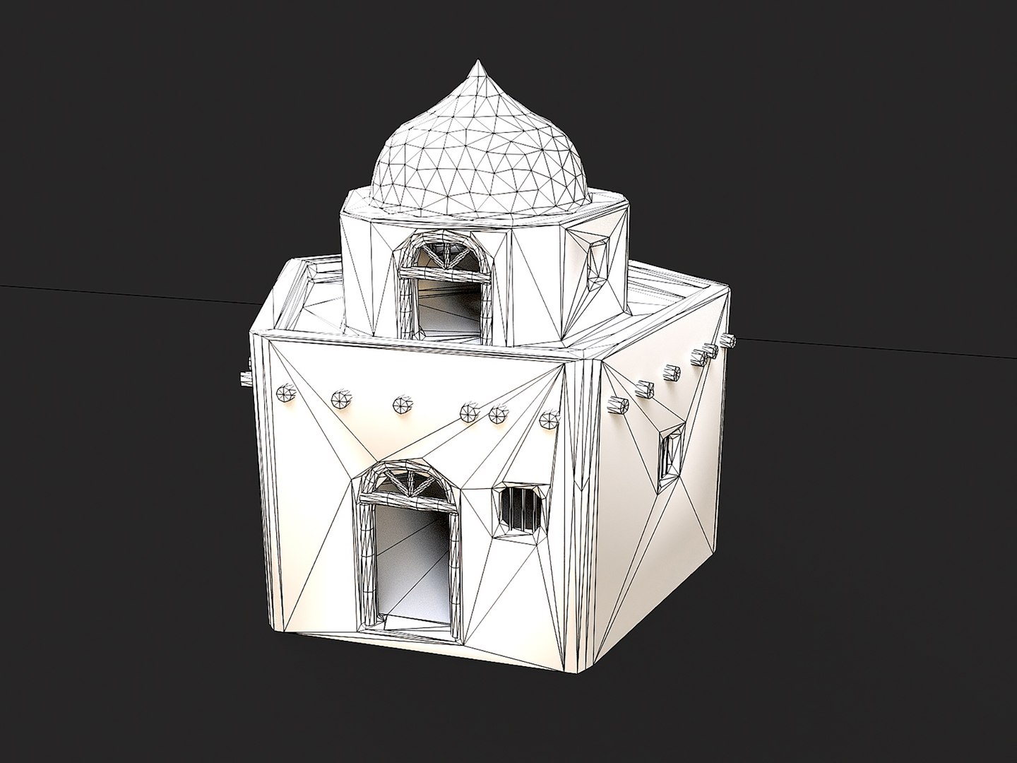Egypt Desert Clay Utility Buildings Houses Pyramids Collection 3D ...