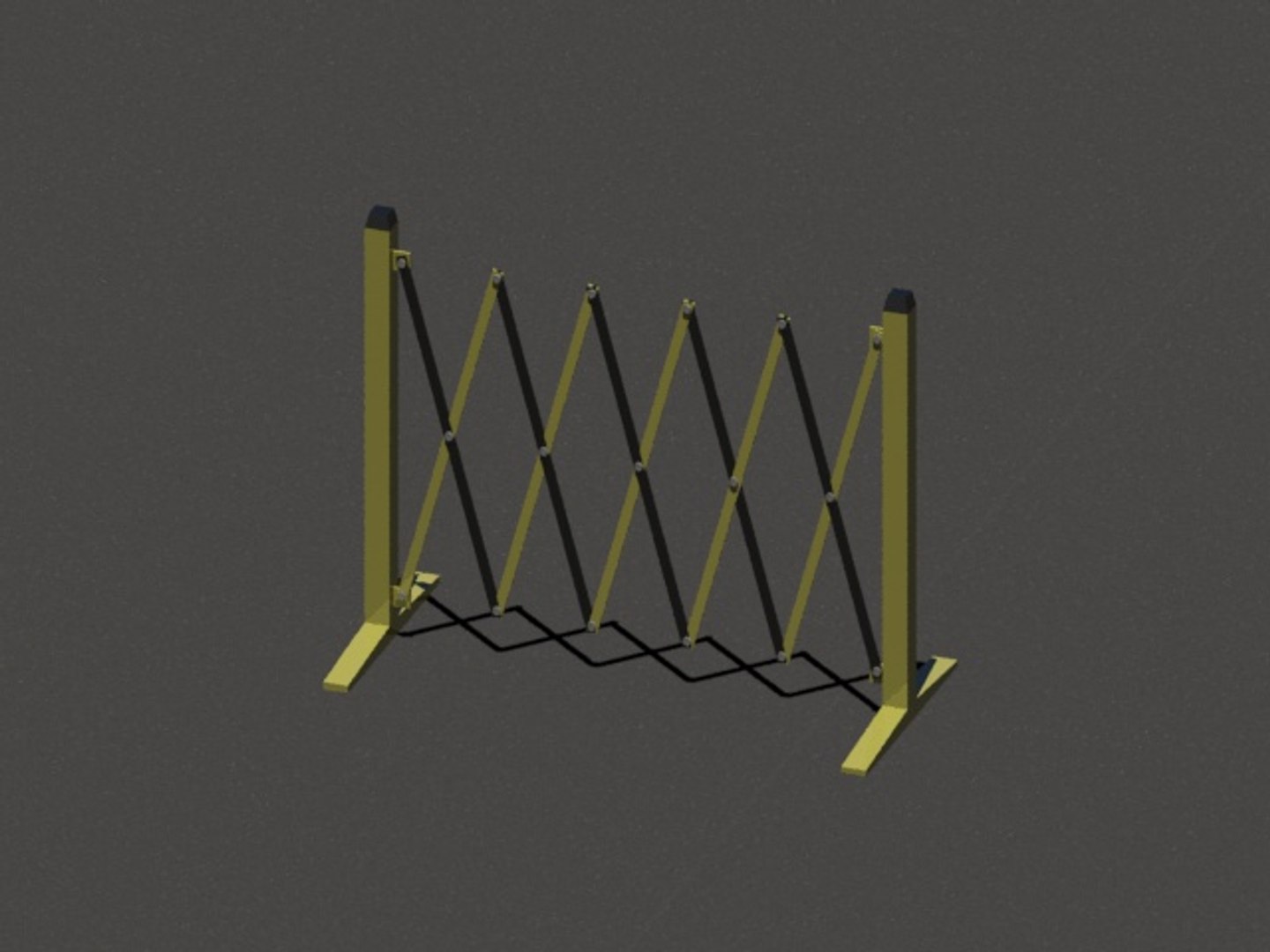 3dsmax Concertina Barrier