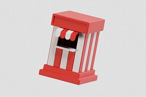 Ticket Booth cartoon