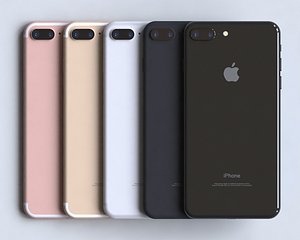 3d 3ds realistic apple iphone 7