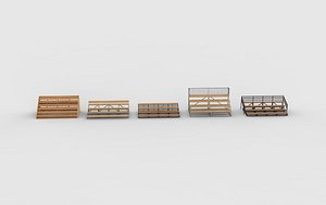 3D grandstand set 3D model