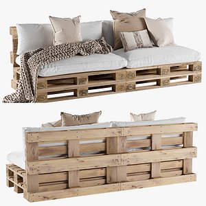 Sofa pallet 3D model