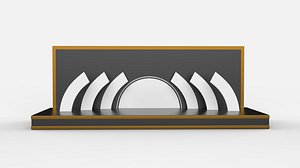 Empty stage design 3D model 3D model