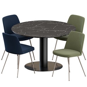 3D chairs table