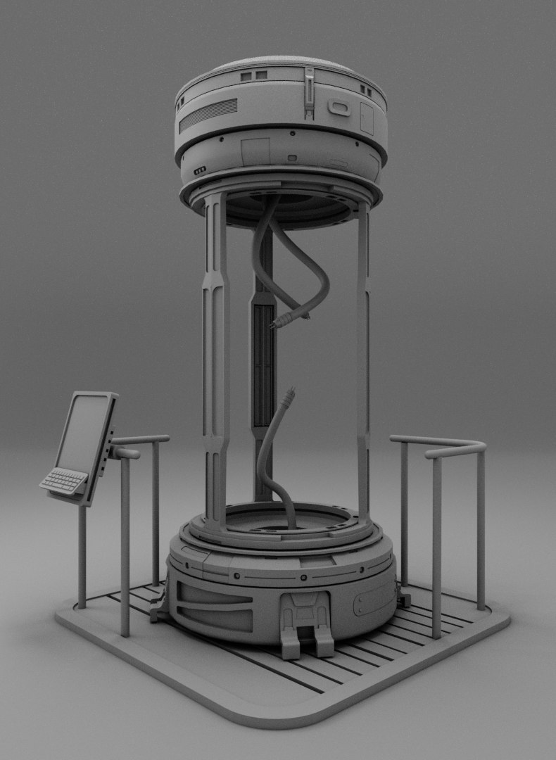 3D Sci-Fi Capsule Cloning Chamber Device Asset - TurboSquid 1824797