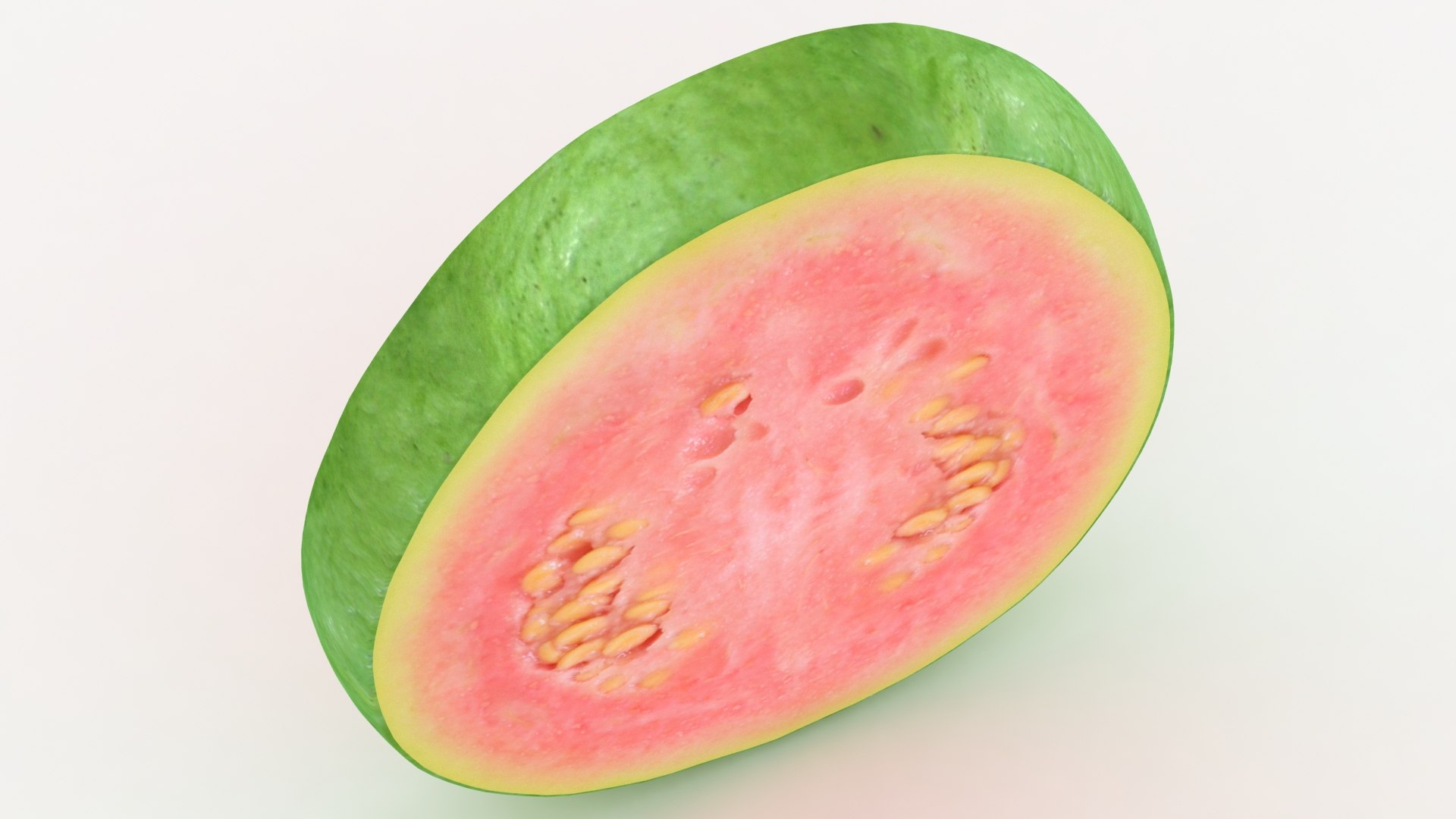 3D Realistic Pink Guava Slice Model - TurboSquid 1661371