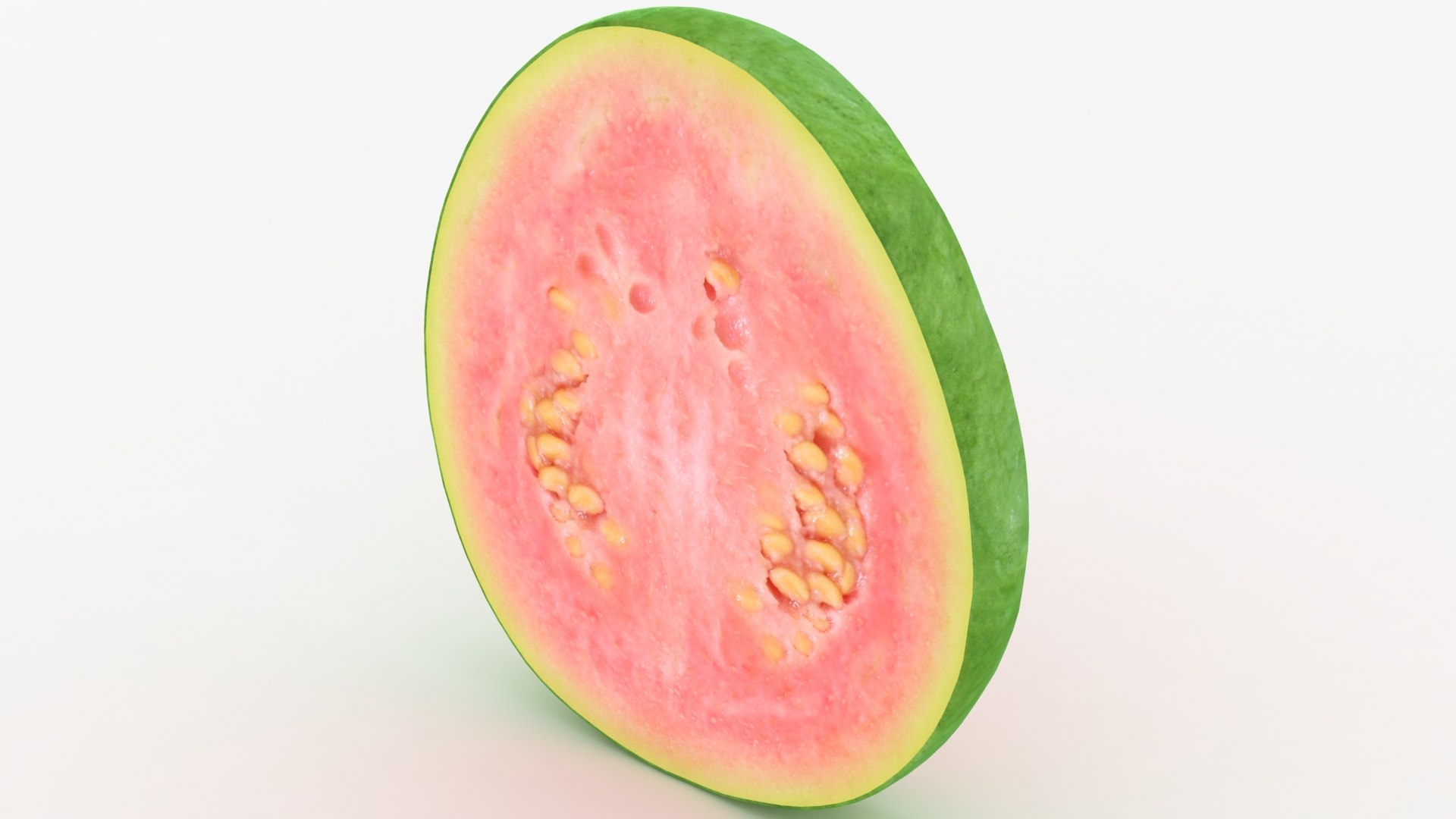 3D Realistic Pink Guava Slice Model - TurboSquid 1661371
