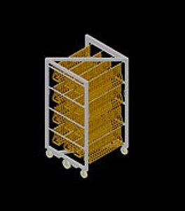 free smokehouse trolly 3d model
