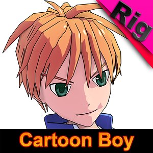 maya cartoon boy character toon