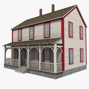 farmhouse house 3d model