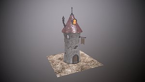 tower stylized ready 3D