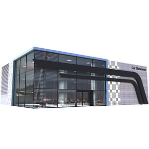3D model car showroom