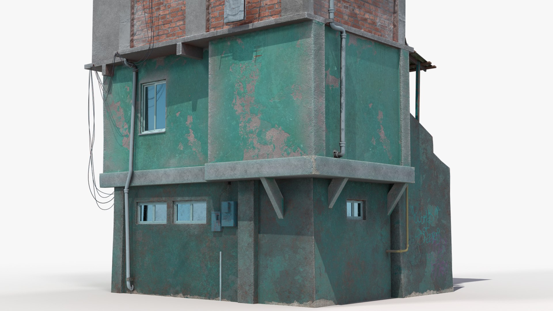 3D model Old Rio Favela House TurboSquid 2079931