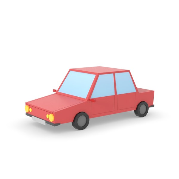 Modelos 3D de pacote de carros de desenho animado low poly para jogos grátis