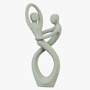 3D model Love Couple Sculpture