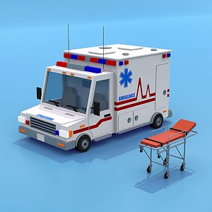 ambulance vehicle 3D model