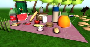 Lowpoly Cartoon Picnic Pack