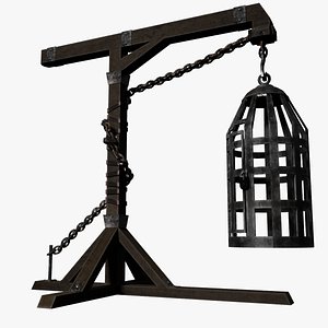 3D Medieval Gibbet Cage model