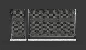 metal fence 3D model