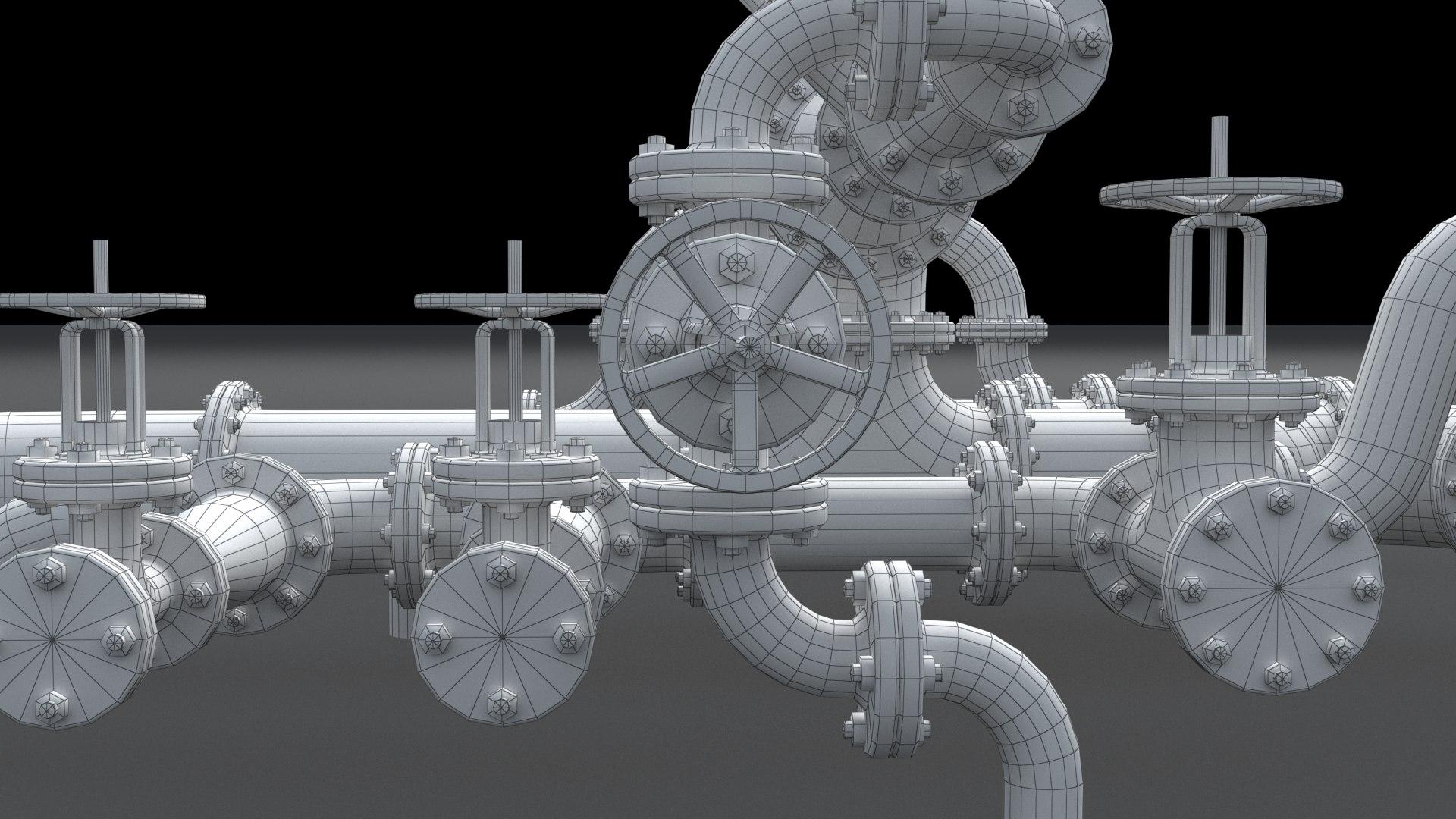 Set Industrial Pipes Model - TurboSquid 1332102
