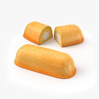 Twinkies Yellow Filled Cake 3D Model
