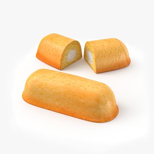 Twinkies Yellow Filled Cake 3D Model