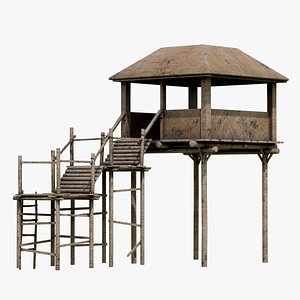 Medieval Fortification Set 3D Model 3D model