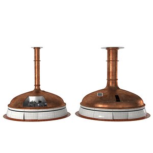 beer manufacture tanks 3D