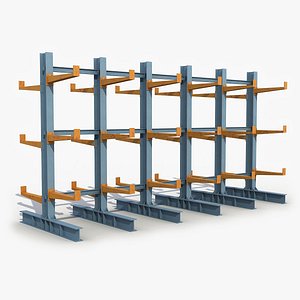 Modular Storage Rack 6 3D Model 3D