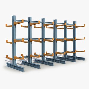 Modular Storage Rack 6 3D Model